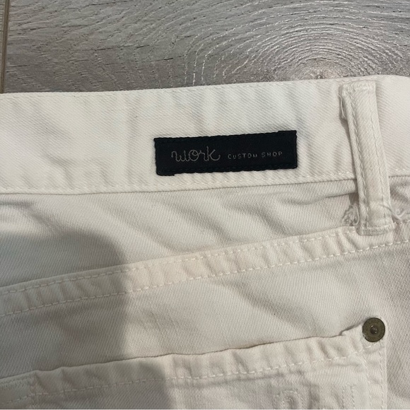 Work Custom Shop White Denim Shorts - Picture 3 of 6